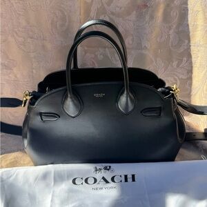 Black coach soft empire carryall bag 35